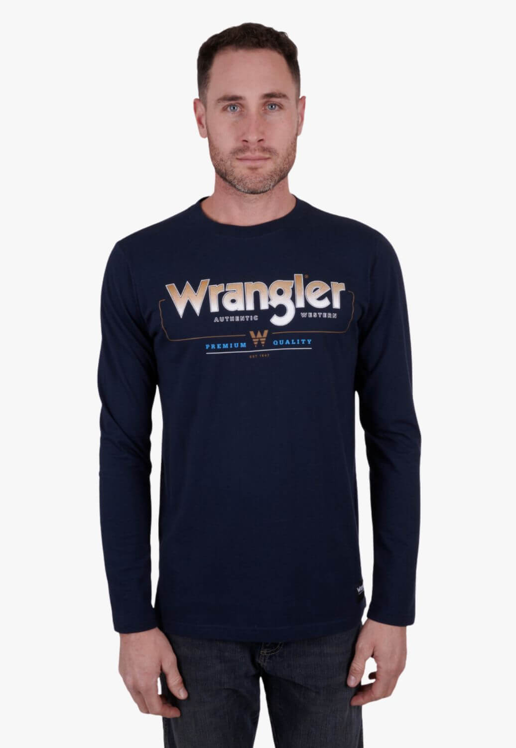 Wrangler Mens Gallagher Long Sleeve T-Shirt