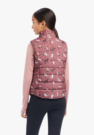 Ariat CLOTHING-Girls Jackets Ariat Girls Bella Pony Reversible Vest