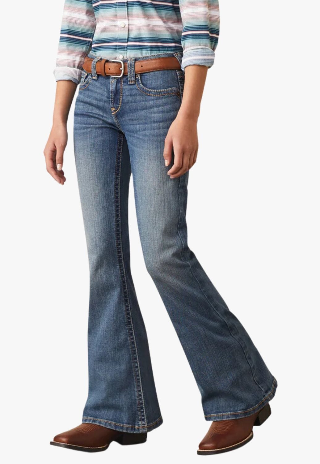 Ariat CLOTHING-Girls Jeans Ariat Girls REAL Hallie Flare Jean
