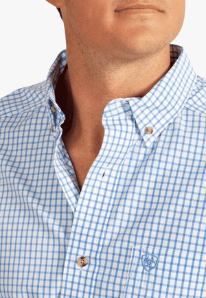 Ariat CLOTHING-Mens Long Sleeve Shirts Ariat Mens Pro Series Cliff Check Long Sleeve Shirt
