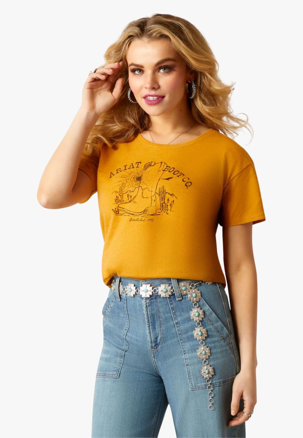 Ariat CLOTHING-WomensT-Shirts Ariat Womens Bootacape T-Shirt