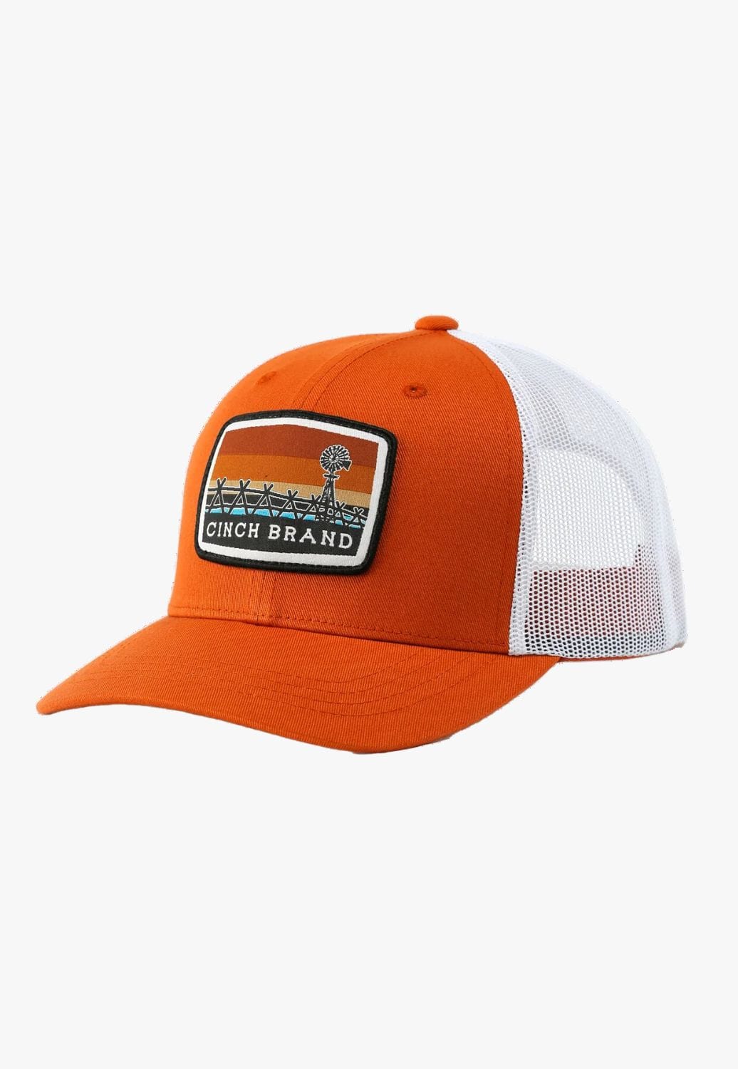 Cinch HATS - Caps Orange Cinch Mens Farm Patch Cap