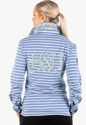 Hitchley and Harrow CLOTHING-Womens Pullovers Hitchley & Harrow Womens Stripe Rugby