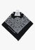 M and F Western ACCESSORIES-General Black/White M and F Western Paisley Pattern Bandana