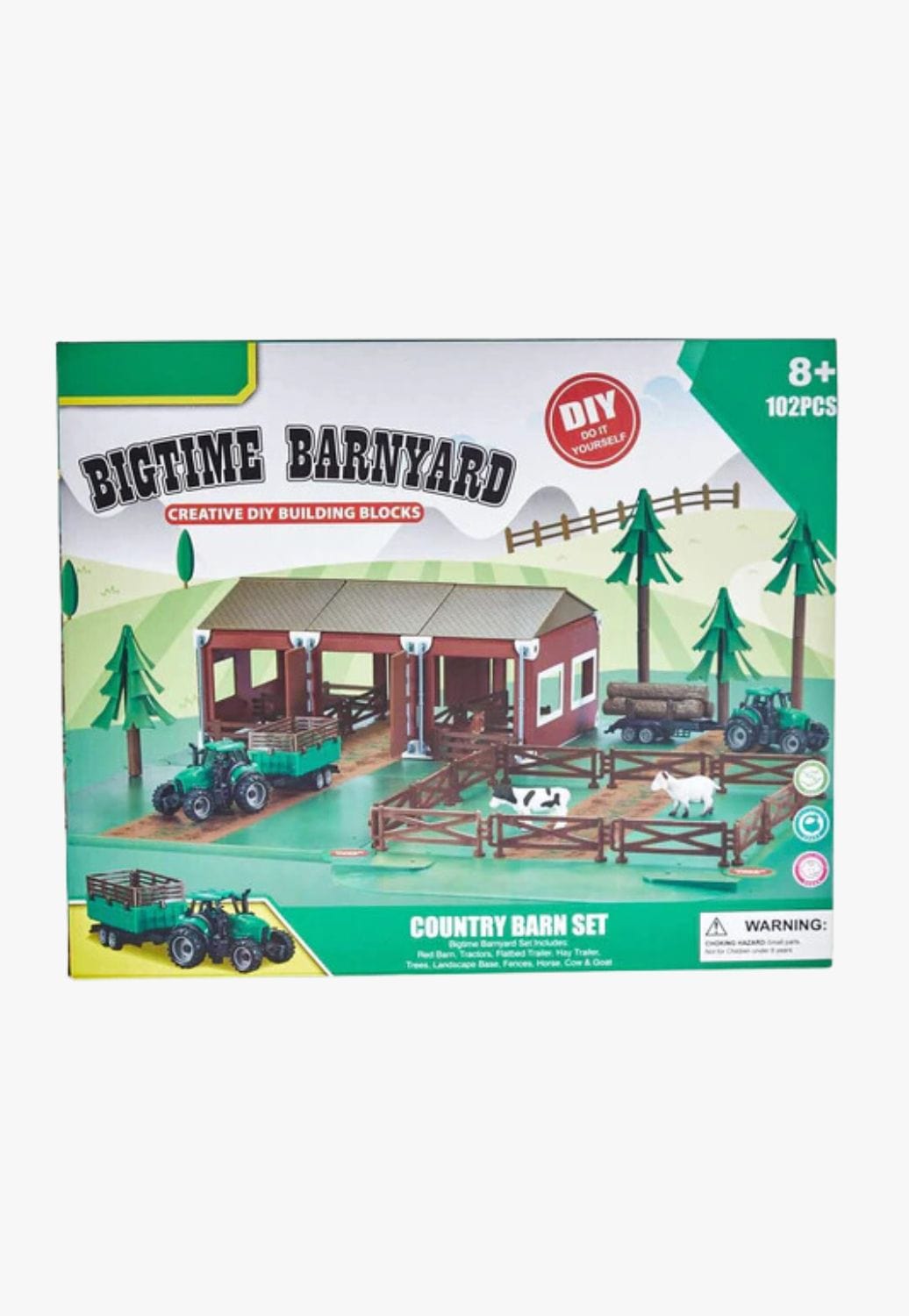 M and F Western TOYS M and F Western Country Barn Play Set