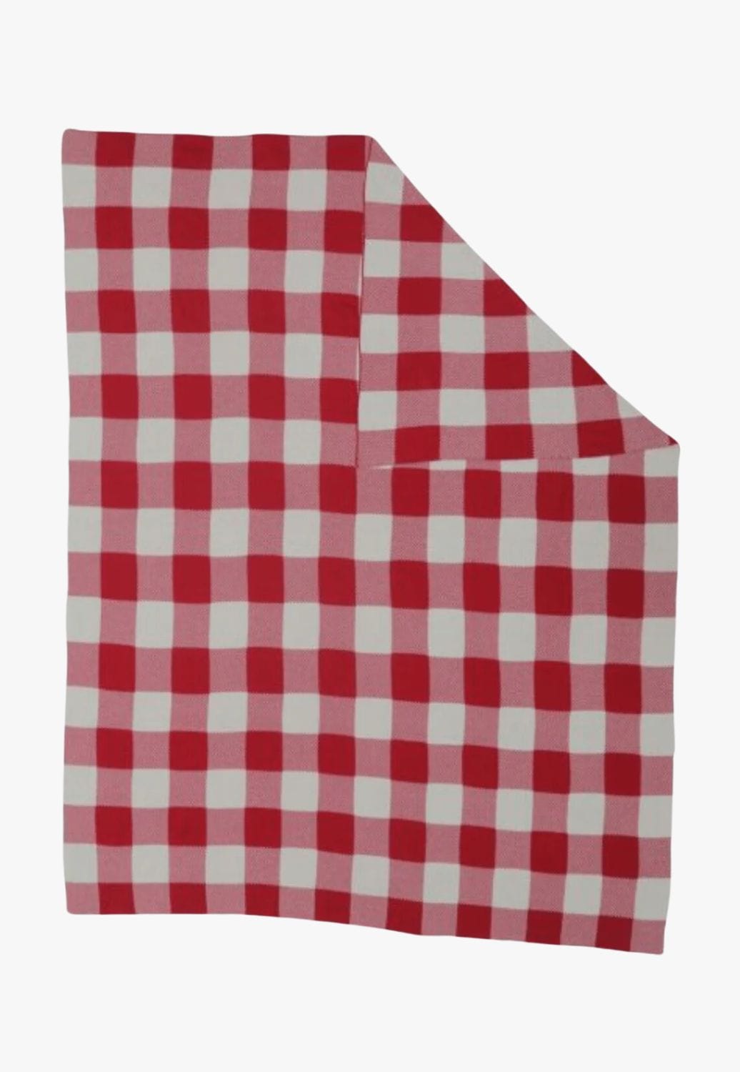 Myra Bag ACCESSORIES-General Red/White Myra Bag Check-in Throw