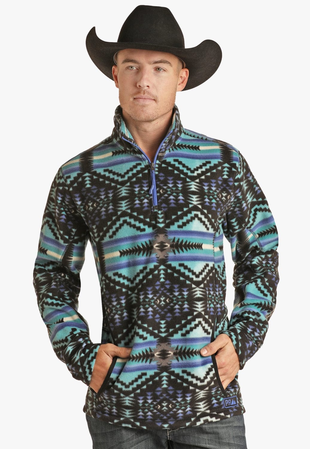 Panhandle CLOTHING-Mens Pullovers Panhandle Mens Aztec Fleece Pullover