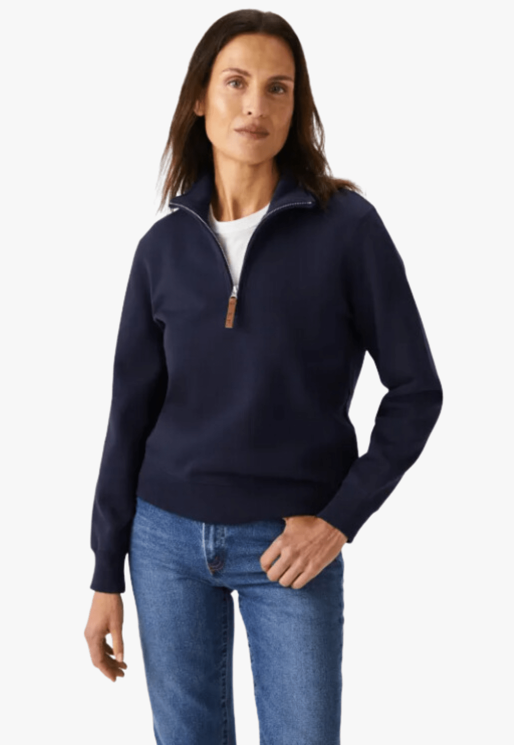 R.M. Williams CLOTHING-Womens Pullovers R.M. Williams Womens Trickett Zip Neck Sweatshirt