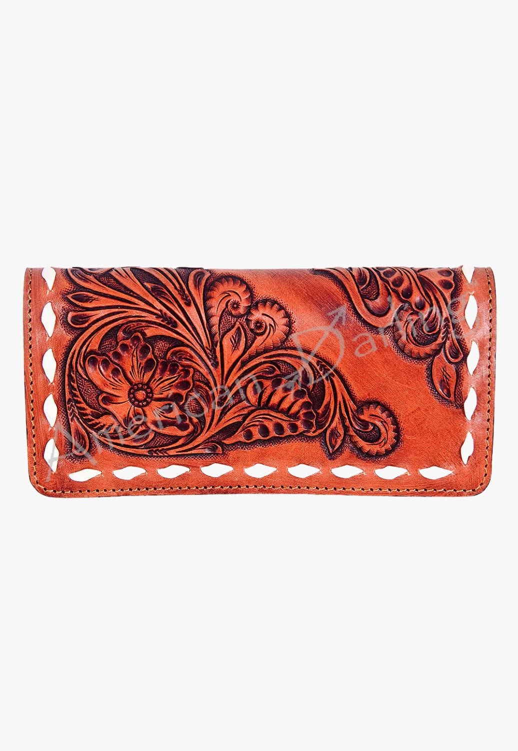 American Darling ACCESSORIES-Womens Wallets Brown American Darling Tooled Wallet