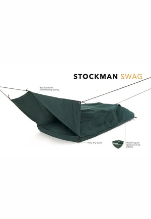 Burke and Wills ACCESSORIES-Swags King Single / Forest Green Burke & Wills Stockman Swag