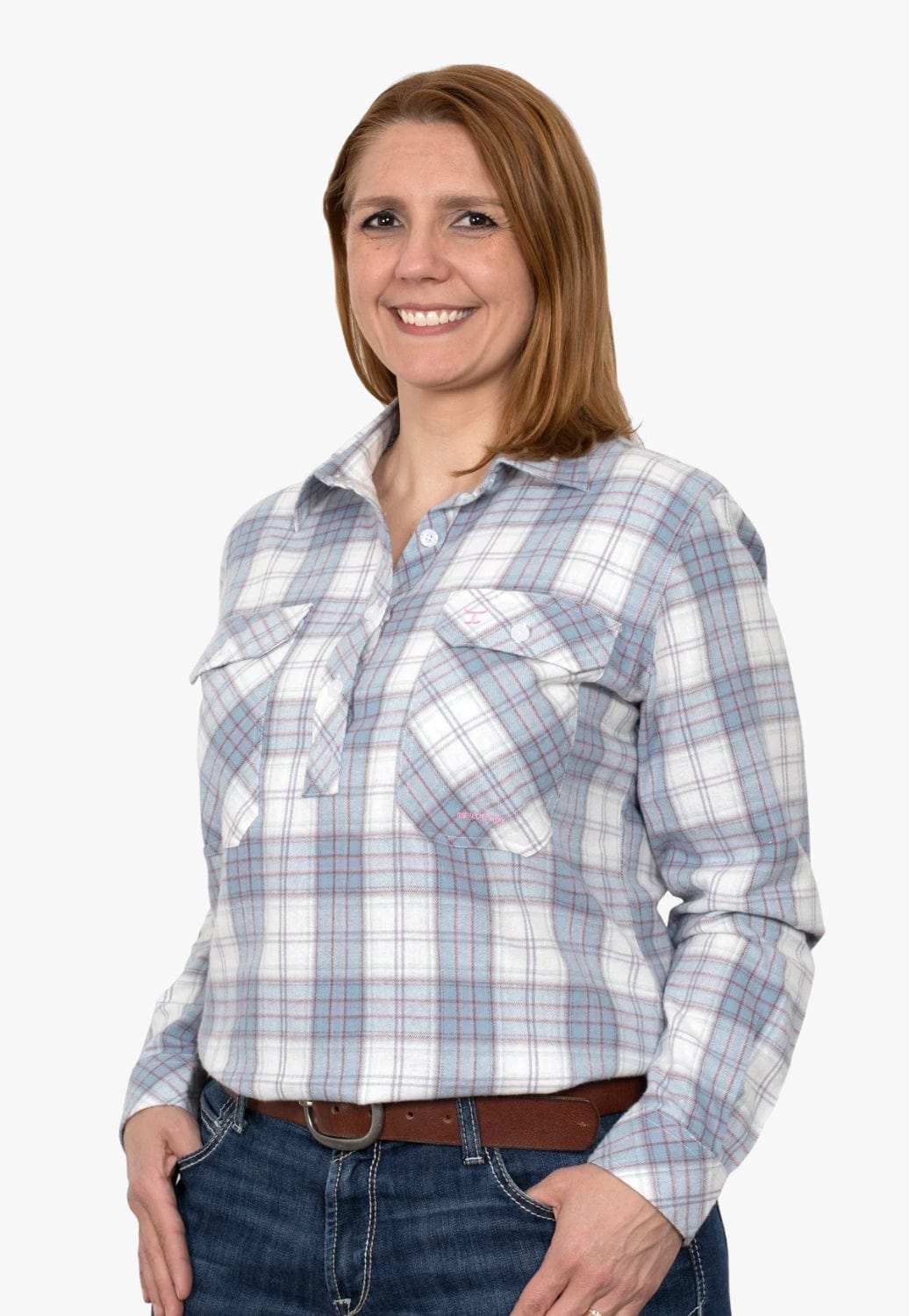 Just Country CLOTHING-Womens Long Sleeve Shirts Just Country Womens Jahna Flannel Long Sleeve Shirt