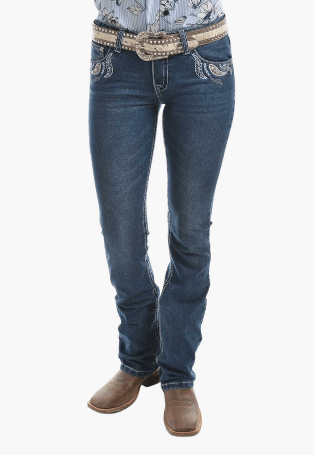 Pure Western CLOTHING-Womens Jeans Pure Western Womens Elora Jean