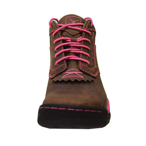 Twisted X FOOTWEAR - Womens Western Boots Twisted X Womens Pink Ribbon All Around Lace Up Boot