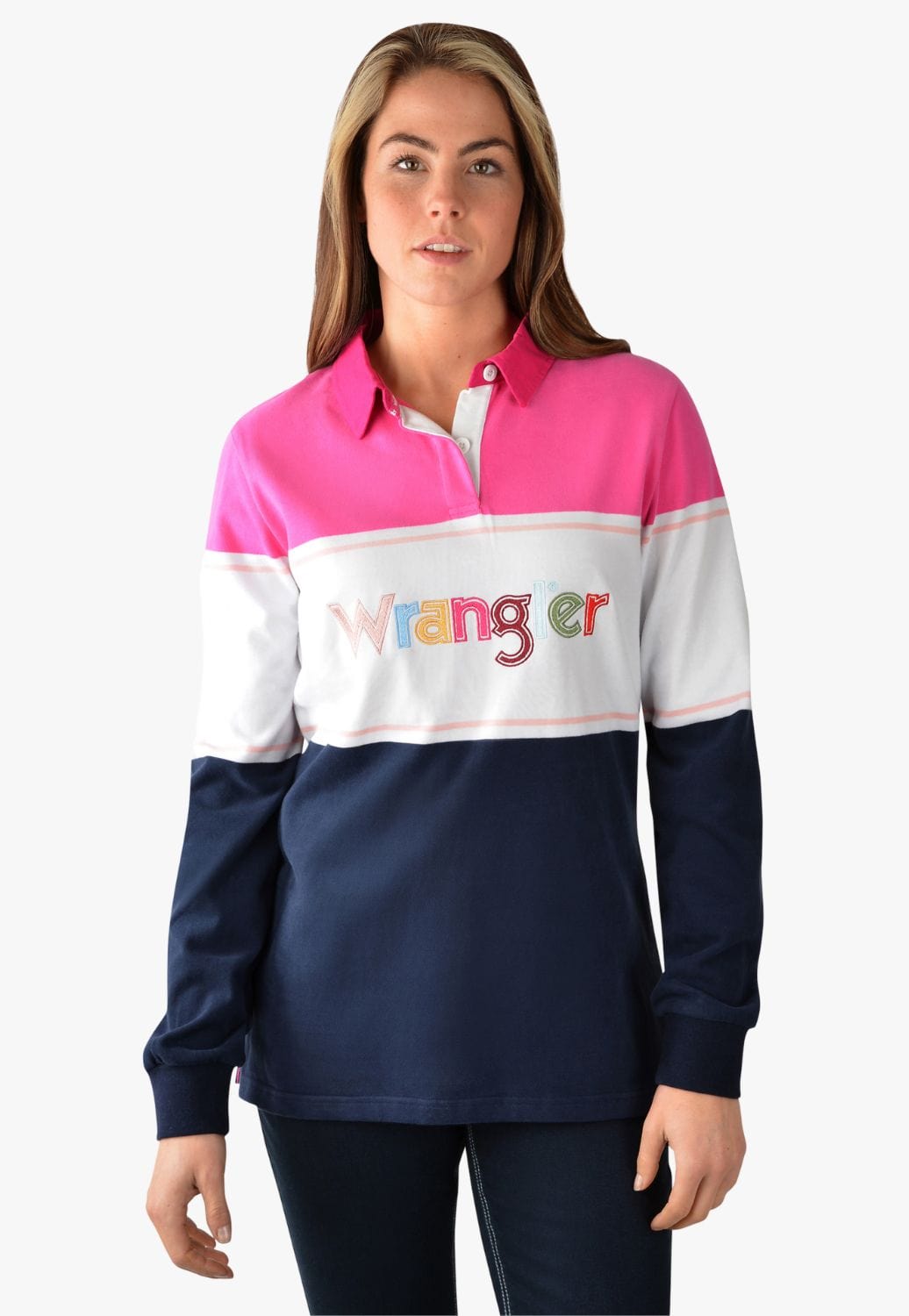 Wrangler CLOTHING-Womens Pullovers Wrangler Womens Sunset Rugby
