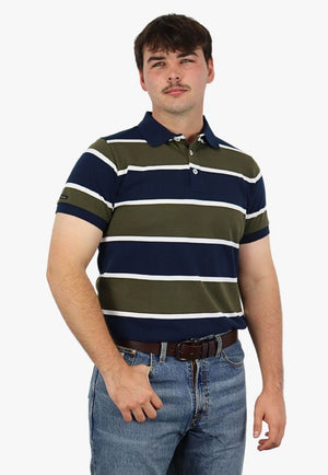 Pilbara Mens Striped Polo