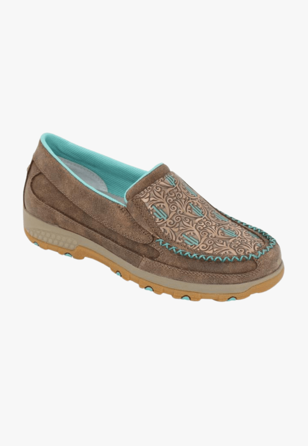 Twisted X Womens Cactus Cellstretch Slipon Moc