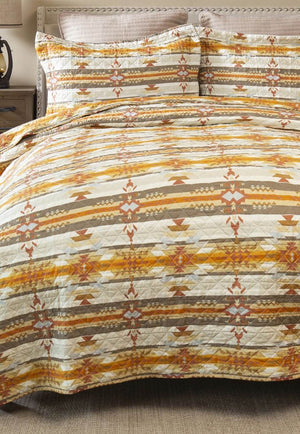 Wrangler Amarillo Sunset Southwestern Quilt Set