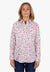 Hard Slog Womens Pearl Half Button Long Sleeve Shirt