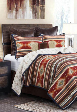 Del Sol Reversible Quilt Set - King