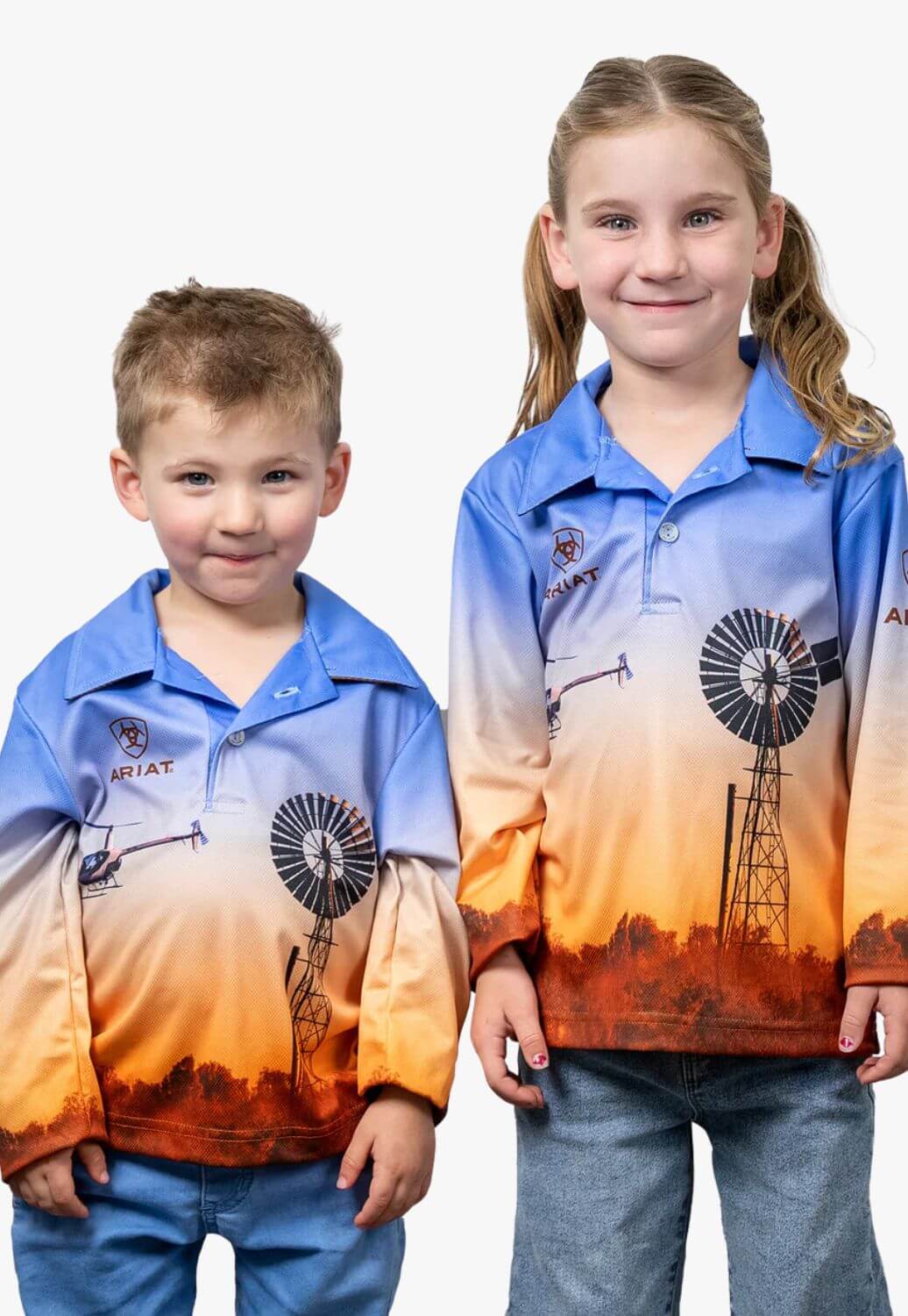 Ariat Kids Windmill Fishing Shirt