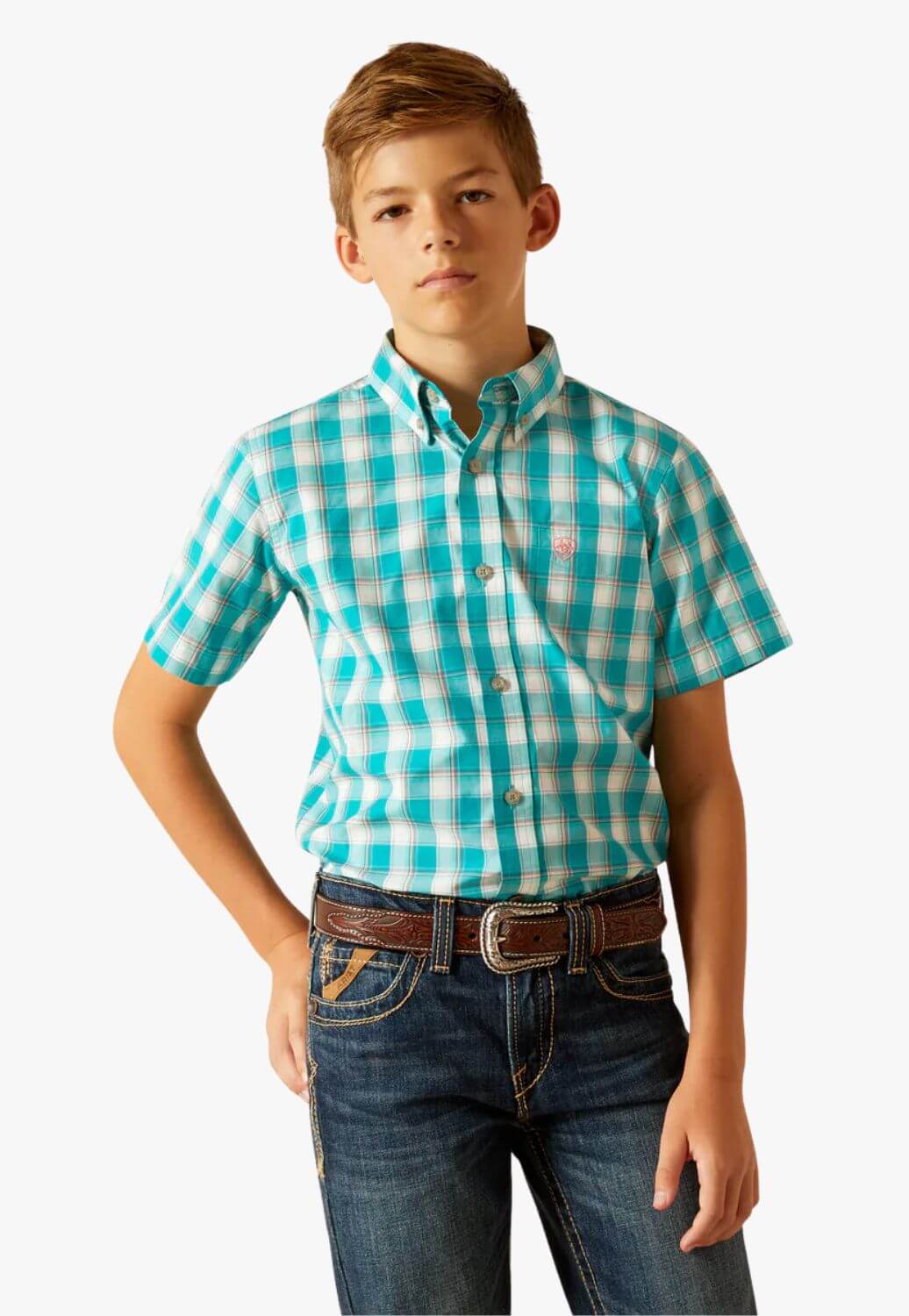 Ariat Boys Pro Series Jace Short Sleeve Shirt