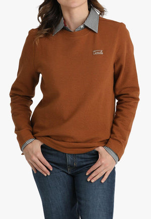 Cinch Womens Textured Sweatshirt