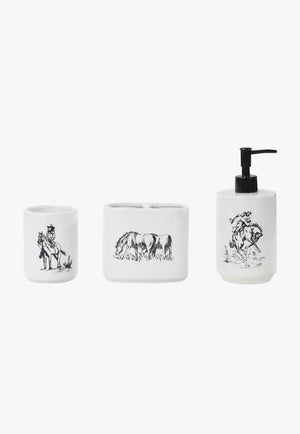 Ranch Life 3Pc Countertop Bathroom Set