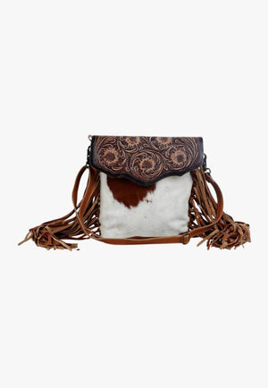 Myra Blossom Hand-Tooled Bag