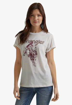 Wrangler Womens Logo Cowboy Tee