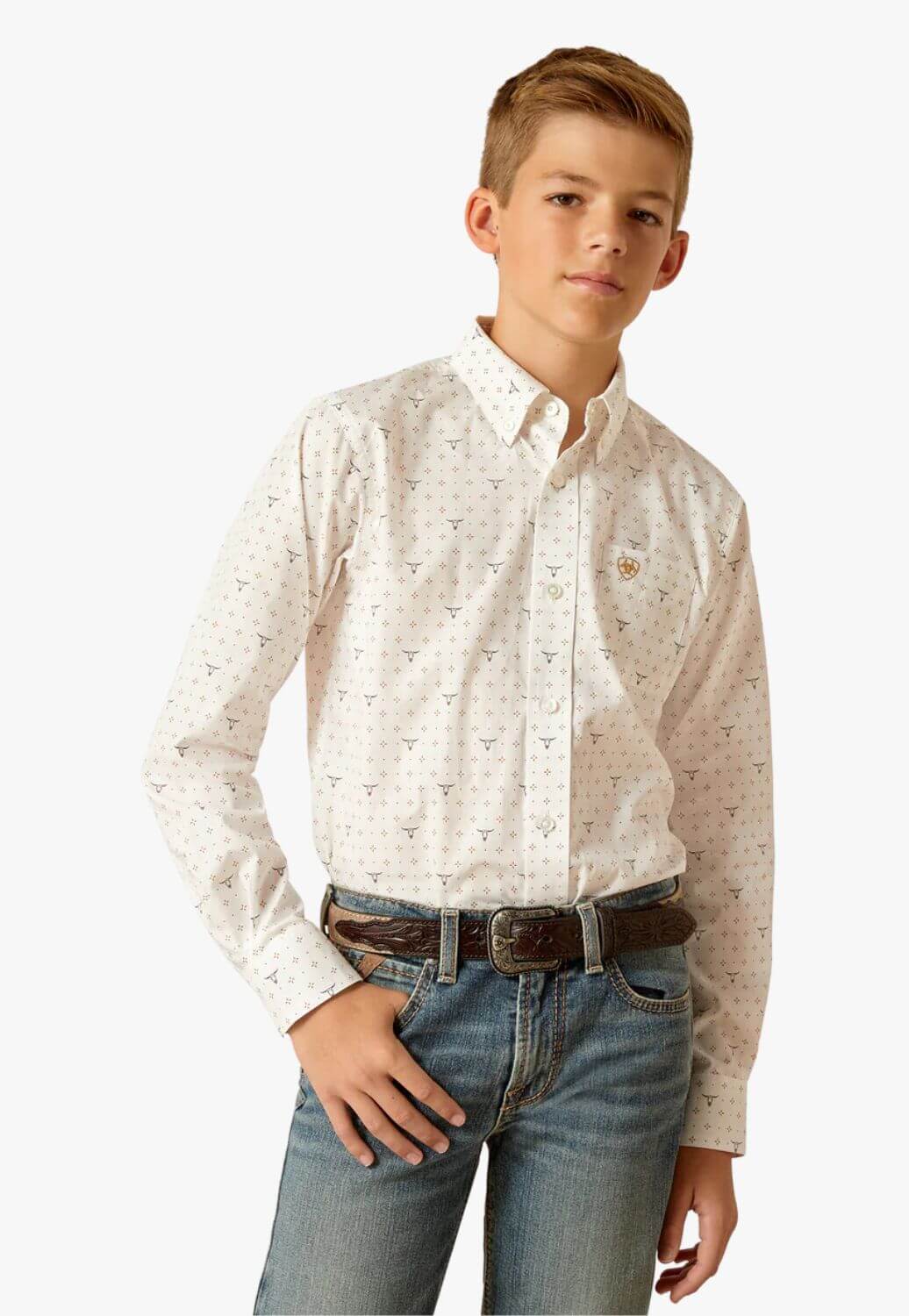 Ariat Boys Edmonds Classic Fit Long Sleeve Shirt