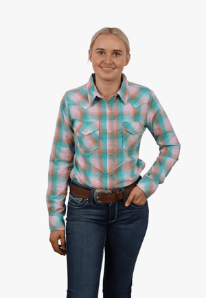 Wrangler Womens Western Long Sleeve Shirt