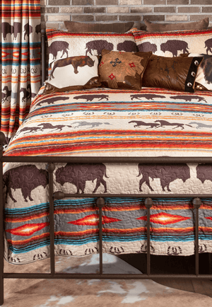 Wrangler Western Stripe Quilt Set - Single