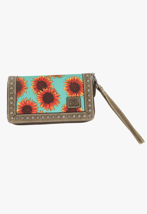 Ariat Womens Sunflower Clutch Wallet