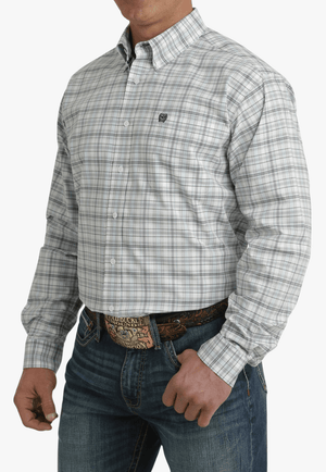 Cinch Mens Plaid Long Sleeve Shirt