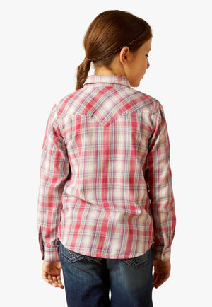 Ariat Girls Merida Plaid Long Sleeve Shirt