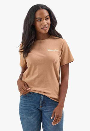 Wrangler Womens Western Back Graphic Tee