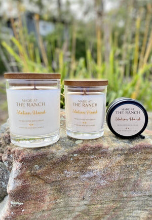 Made at The Ranch Station Hand Candle