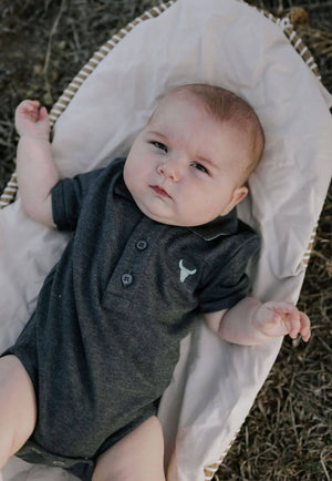 Little Windmill Boys Polo Romper