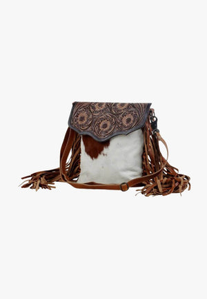 Myra Blossom Hand-Tooled Bag