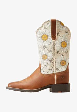 Ariat Womens Round Up Wide Square Toe Top Boot