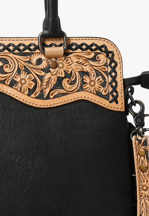 American Darling Tooled Leather Tote Bag