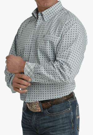 Cinch Mens Geometric Long Sleeve Shirt