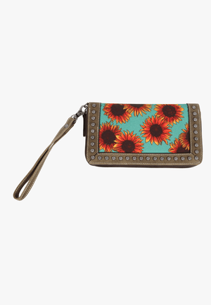 Ariat Womens Sunflower Clutch Wallet