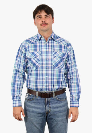 Bisley Mens Long Sleeve Western Shirt