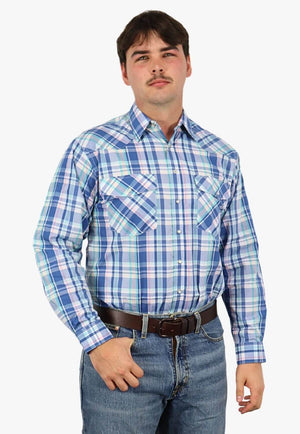 Bisley Mens Long Sleeve Western Shirt