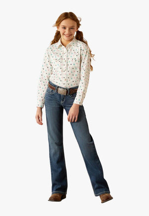 Ariat Girls Streer Garden Long Sleeve Shirt