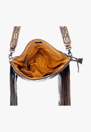 American Darling Tooled Leather Crossbody Bag