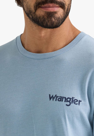 Wrangler Mens Long Live Cowboy Tee