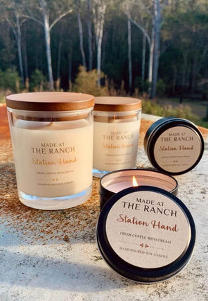 Made at The Ranch Station Hand Candle