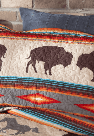 Wrangler Western Stripe Quilt Set - Single